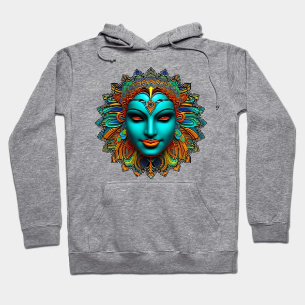 New World Gods (25) - Mesoamerican Inspired Psychedelic Art Hoodie by TheThirdEye